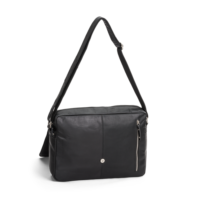 Florence pc-veske med klaff i skinn 15,6"